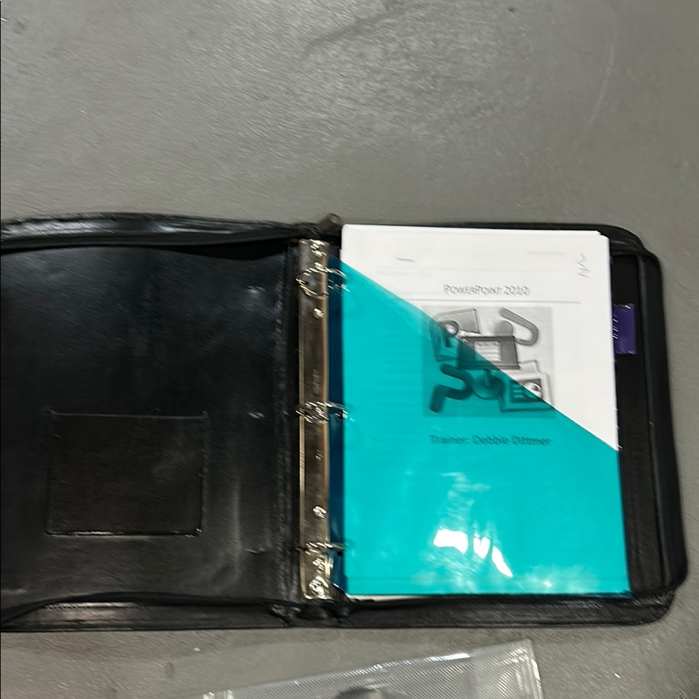 Black Leather Binder